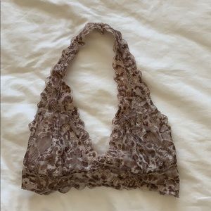 CHEETAH PRINT BRALETTE.